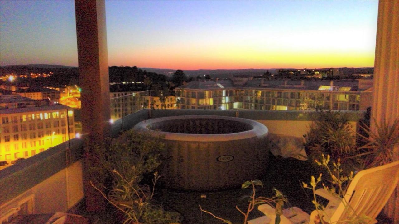 Preciosa Habitacion Doble En Atico Con Terraza Appartement Santiago de Compostella Buitenkant foto